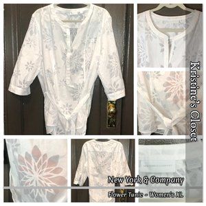 New York & Company White Tunic - Ladies XL